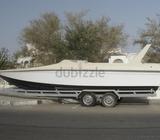 27 foot Boat with Trailor No engines very Nice stracture looks like a small yact.With a galvanized t