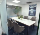 100 sft fully furnished office  for AED 20500 per year